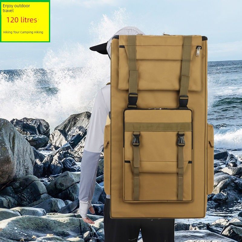 Mochila grande de camuflaje para viajes de larga distancia al aire libre_voghion.com
