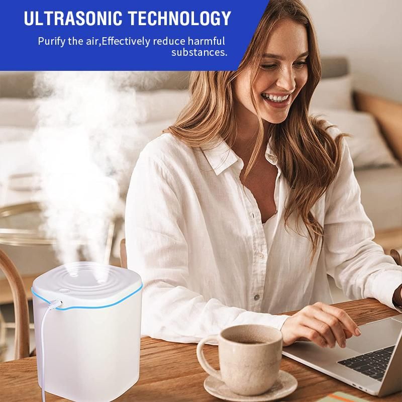 1 Pcs Double Jet Air Humidifier Essential Oil Difusor Ultrasonic Air Difusor Electric Aroma Difusor Humidificador Air HMM_voghion.com