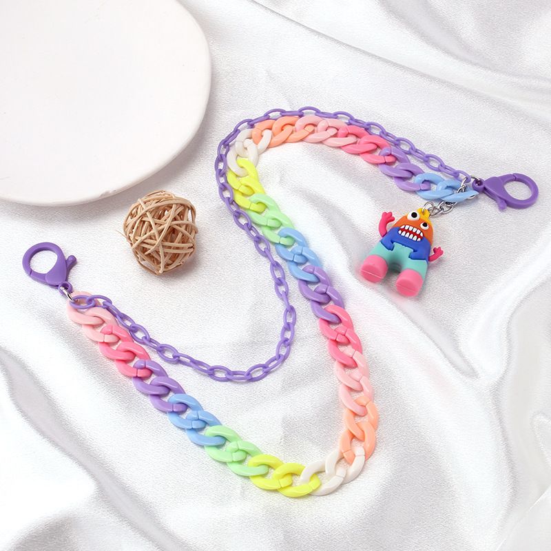 Ins Internet Celebrity Same Style Waist Chain, Colorful Resin Hanging Decoration, Trendy Soft Ceramic Pendant Accessory_voghion.com