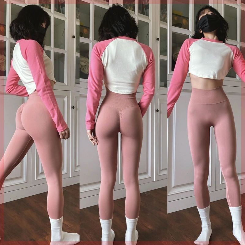 【 Collection 1200 personnes 】 Spectacle stéréoscopique 3D, taille haute, entraînement professionnel de yoga de levage, sports de hanche de pêche_voghion.com