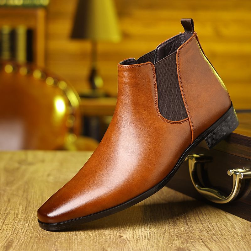Stivali da cowboy Martin da uomo in pelle, stile britannico, estivi e da gentiluomo_voghion.com