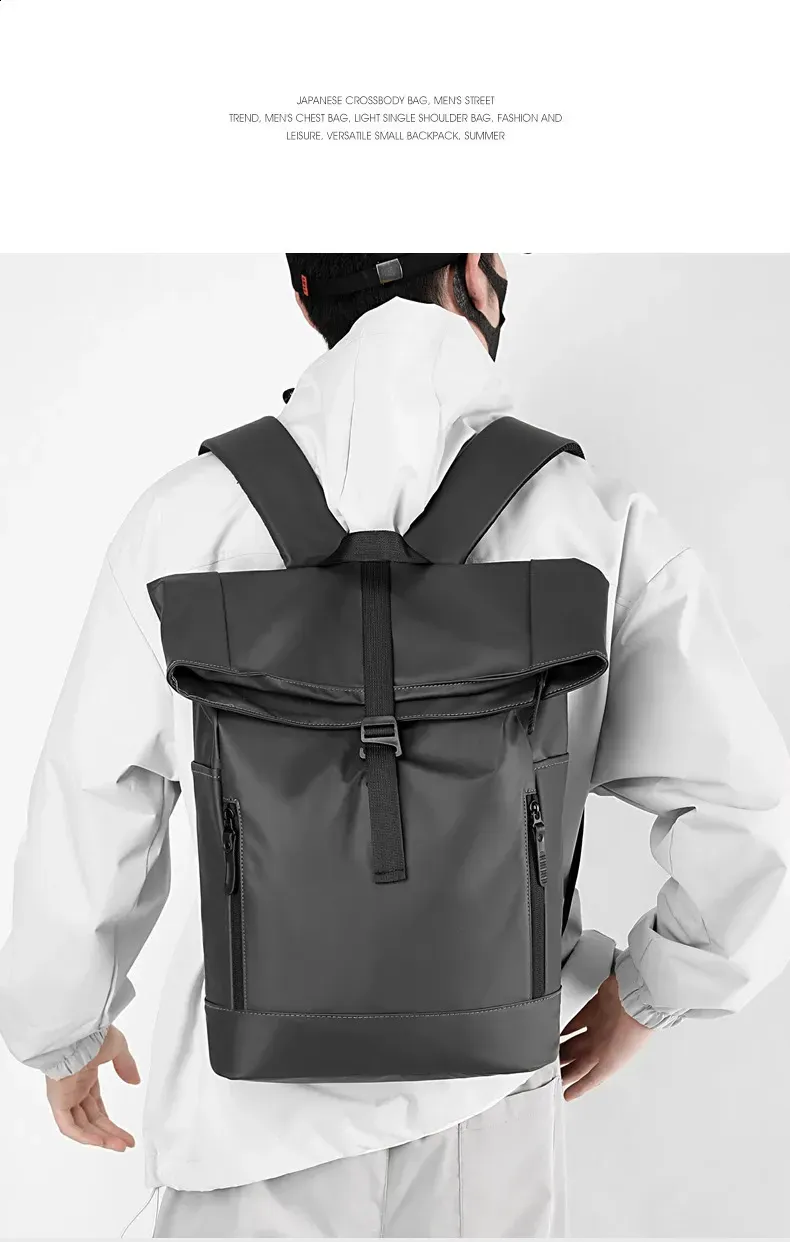 Zaino impermeabile in nylon adatto per uomini, donne, adolescenti, studenti, zaini alla moda per campeggio ed escursionismo da uomo_voghion.com