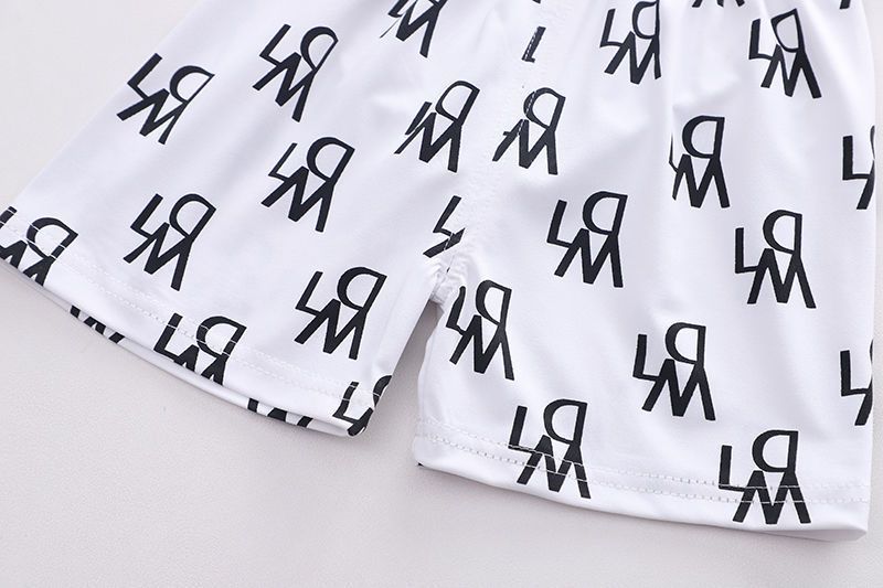Mother Kids Abiti per bambini e bambine per bambini 2024 Abiti stampati eleganti per ragazzi versione coreana abiti a due pezzi per bambini piccoli e medi_voghion.com