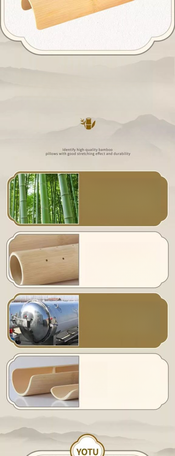 【Bestseller】Bamboo Tube Adult Stretching Bamboo Relaxing Correcting Lumbar Spine Cooling Cervical Pillow_voghion.com