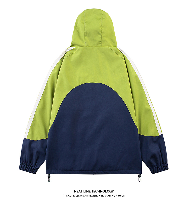 Men's Clashing Colours Outdoor Hooded Punching Jacket Jacket Thick Coat Top Clothes_voghion.com
