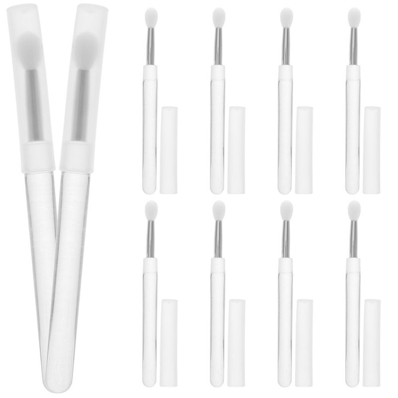 10 Pcs Lip Pinsel Set Reise Pinsel Applikator Gloss Tubes Mit Zauberstab_voghion.com