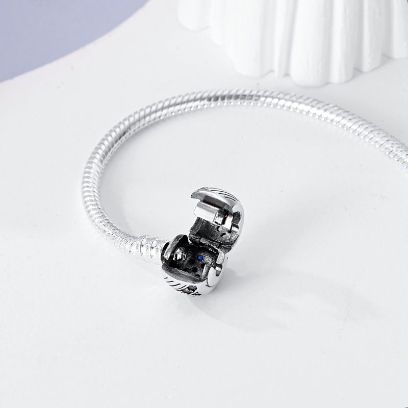 Bracciale originale in argento S925 placcato in rame con quadrifoglio, acchiappasogni, serpente, catena in osso, ciondolo con perlina Pan Jiadora_voghion.com