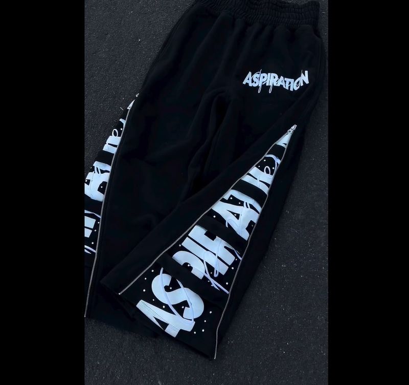 Men's Dark Retro Casual Sweatpants With Lace-Up Detail - Harajuku Street Style Loose Fit Trousers_voghion.com