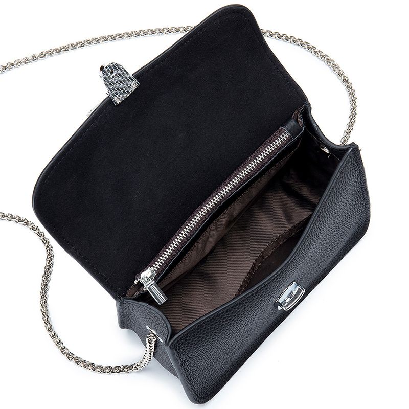 Quadratische lässige Crossbody für Frauen echtes Leder Schulter neue Spring Sommer horizontal vielseitig kleine Kette Damen_voghion.com