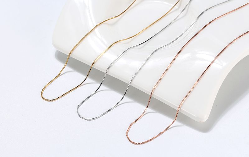 Pronta consegna ORSA JEWELS Collana con catena a maglie in argento placcato oro rosa/oro Collane con ciondolo SC07-G_voghion.com