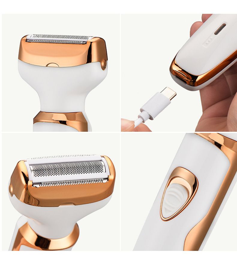 Electric Bikini Trimmer For Women & Men - Painless Hair Removal For Pubic Legs & Underarms_voghion.com