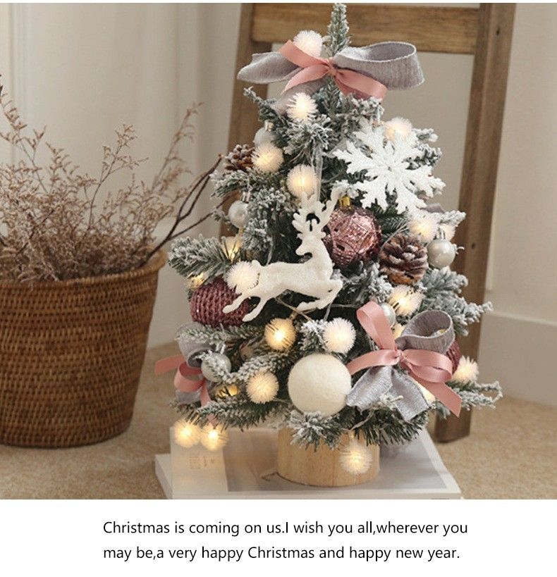 Christmas Mini Tree Decorations For Tabletop - Festive PVC/PE Holiday Ornaments In Multiple Styles (45cm/60cm/90cm)_voghion.com
