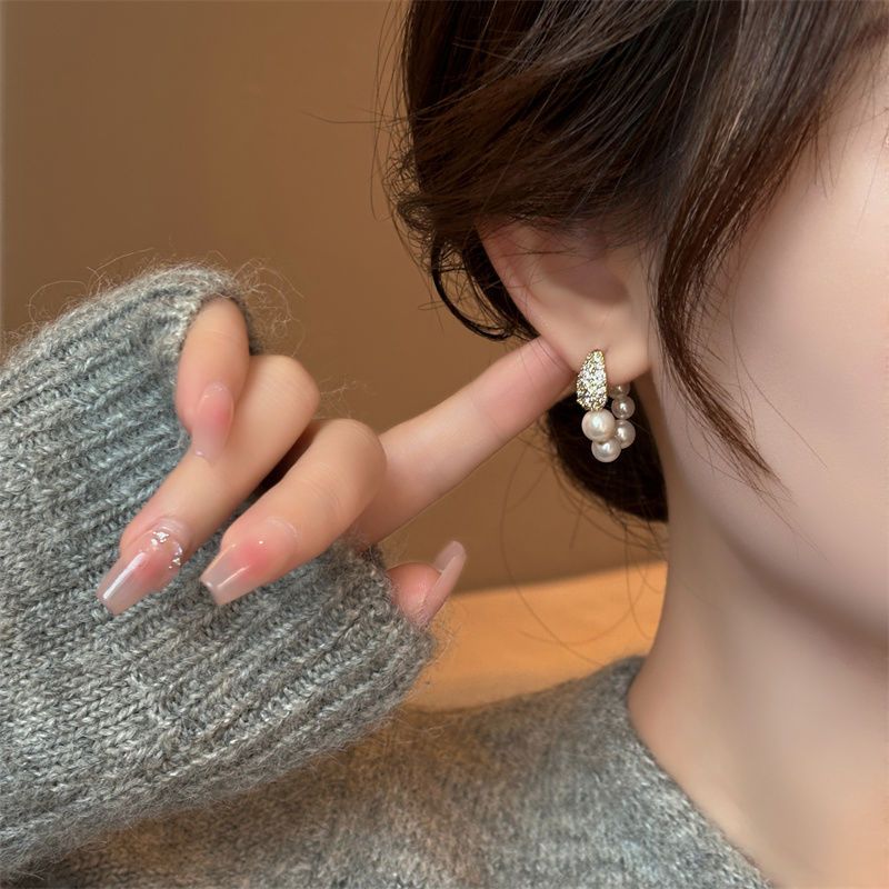 【 4882 People's Collection 】 Zircon Pearl For Women's New High-end Design, Exquisite, Luxurious, Unique, Fashionable,_voghion.com