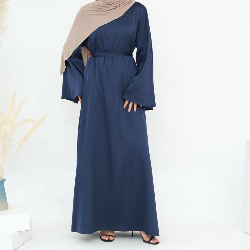 Damenbekleidung Mode Schlanke Taille Dubai Türkisch Elegantes Kleid_voghion.com