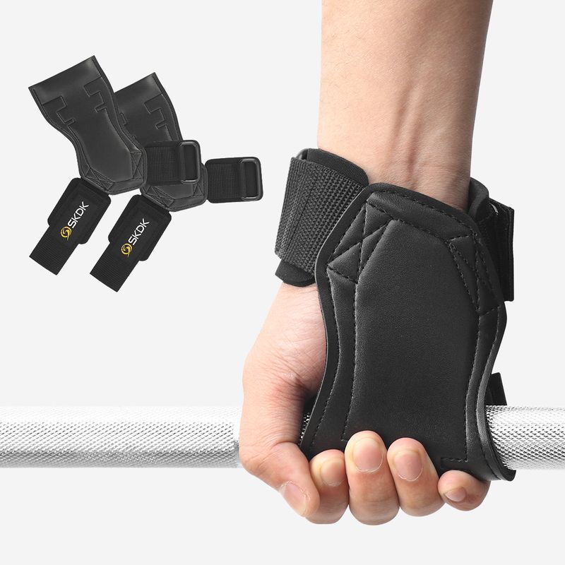Fascia di supporto per presa da polso antiscivolo e resistente all'usura per attrezzi da fitness in pelle PVC_voghion.com
