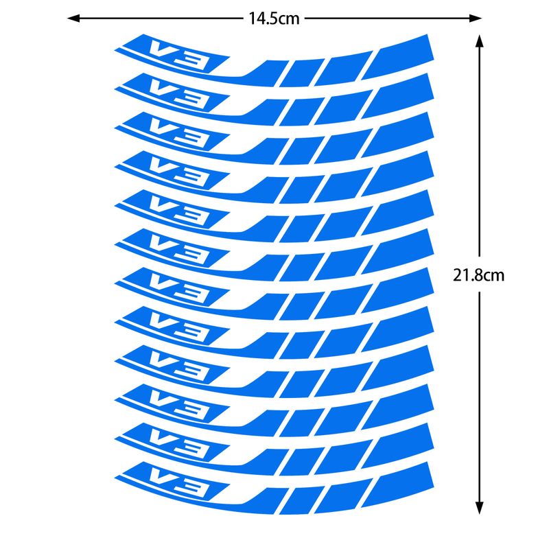 Suitable For Honda Click Series V2/V3 Waterproof Reflective Wheel Stickers, Modified Motorcycle Personalized Decoration_voghion.com
