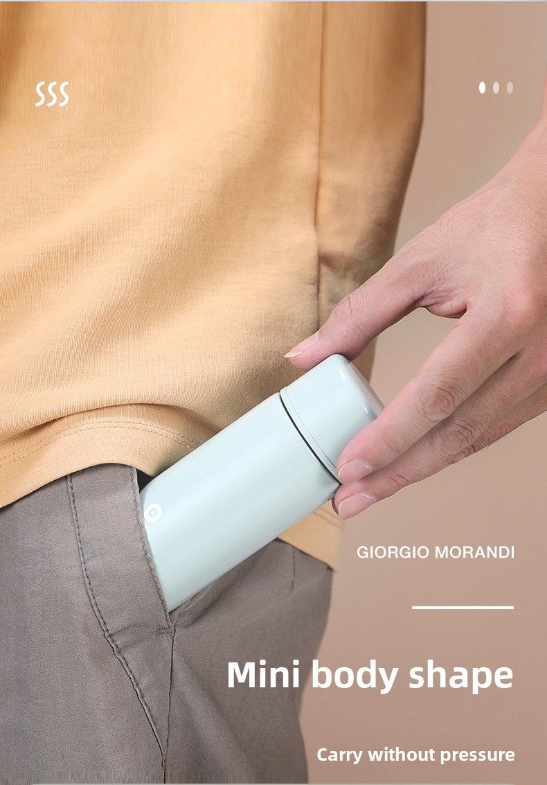 Μίνι Θερμός, Απλό και Χαριτωμένο Κύπελλο Τσέπης, Φορητό Κύπελλο Νερού, Βραστήρας Νερού 120ml_voghion.com