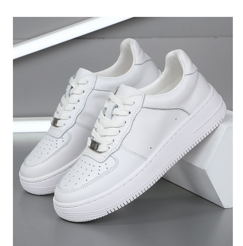 fehér cipők, valódi bőr, marhabőr, tiszta fehér, páros, klasszikus, mélyen dekoltált, sport, hétköznapi, férfi cipők, női cipők_voghion.com