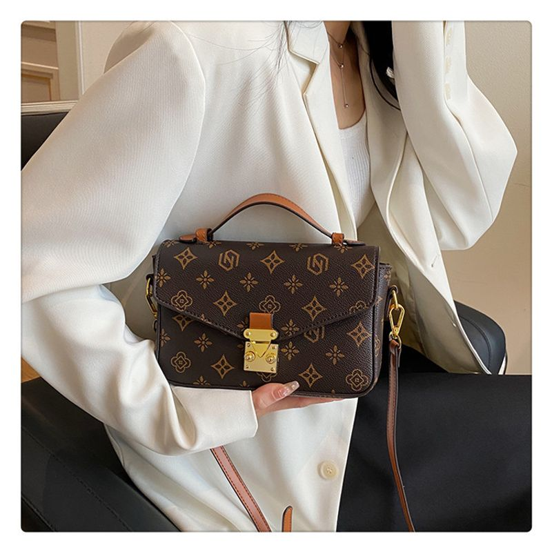 Modetryckt 2023 Nytt mode koreansk stil Enkelaxel Crossbody Handhållen liten fyrkantig väska för kvinnor_voghion.com