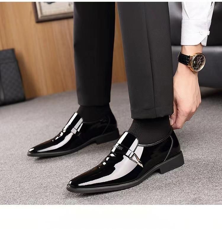 Scarpe da uomo in pelle con punta a punta, stile britannico, casual, business e formale, di grandi dimensioni, 2025_voghion.com