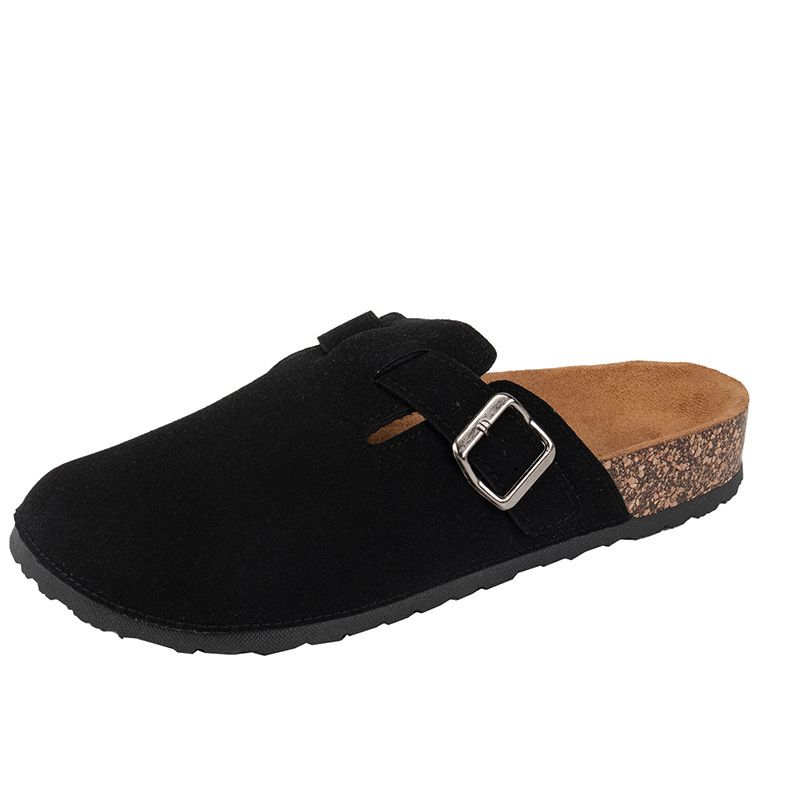 Unbeatable Quality New Plus Size Couple Semi Slippers Fashionable Style For Wearing Outside, With Toe Caps And Thick Soled Men's Sneakers_voghion.com