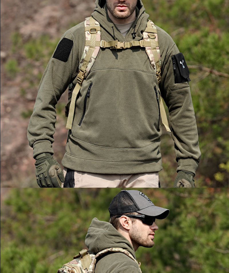 Beetle Invader Series Taktische Robe Herren Outdoor Wärme Shake Fleece Pullover Charge Mantel Innentank_voghion.com
