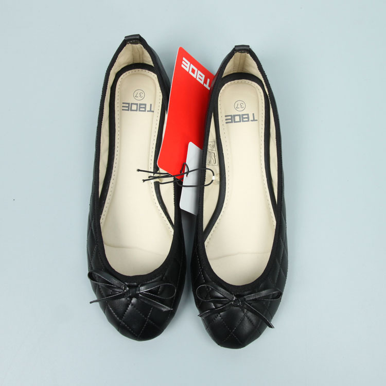 2025 Russian Grid Bow Flat Damen Einzelschuhe Plus Size Live-Übertragung_voghion.com