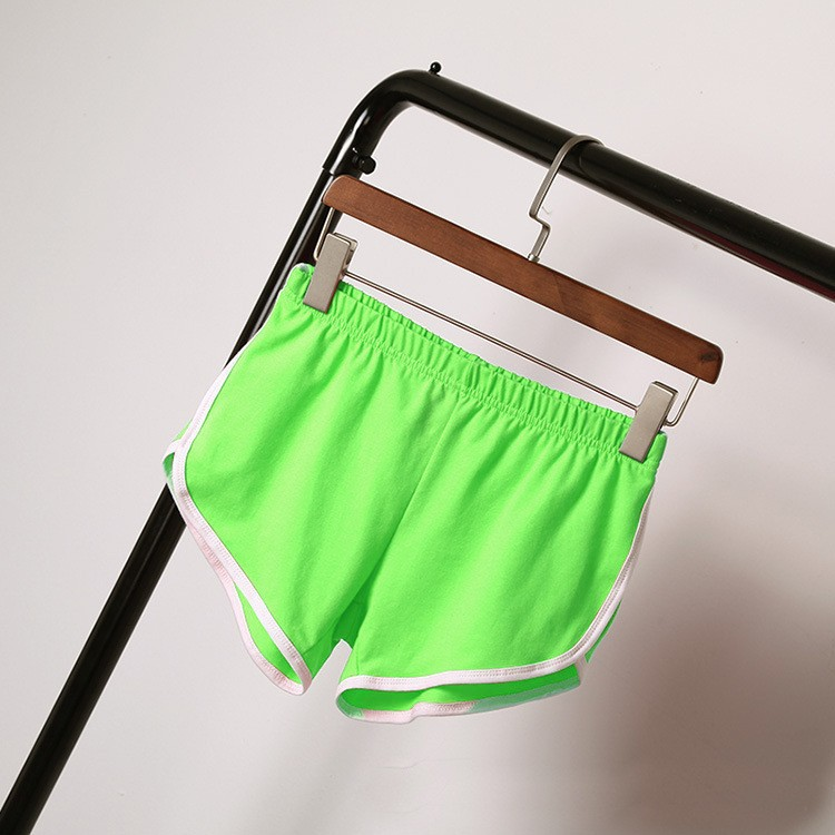 2024 Sports Shorts Women's Home Casual Solid Fashion Yoga Beachwear Candy Hot Pants_voghion.com