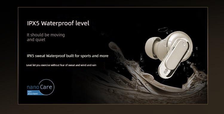 High-End Black Technology V8 Bluetooth Headset HiFi Sound Quality Noise Reduction Waterproof Digital Display_voghion.com