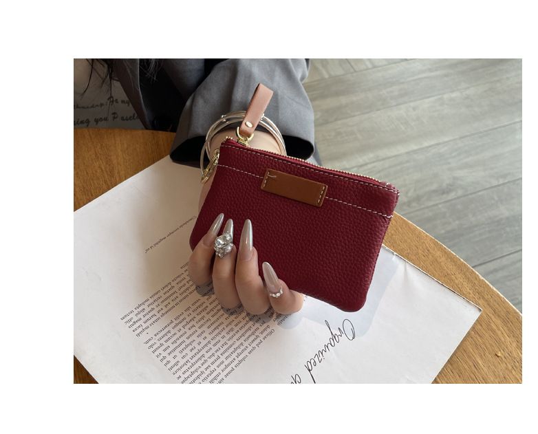 Wallet Card Cases Leather Coin Purse New Ultra Thin Exquisite Mini Compact Key Bag Coin Bag Ladies Short Wallet_voghion.com