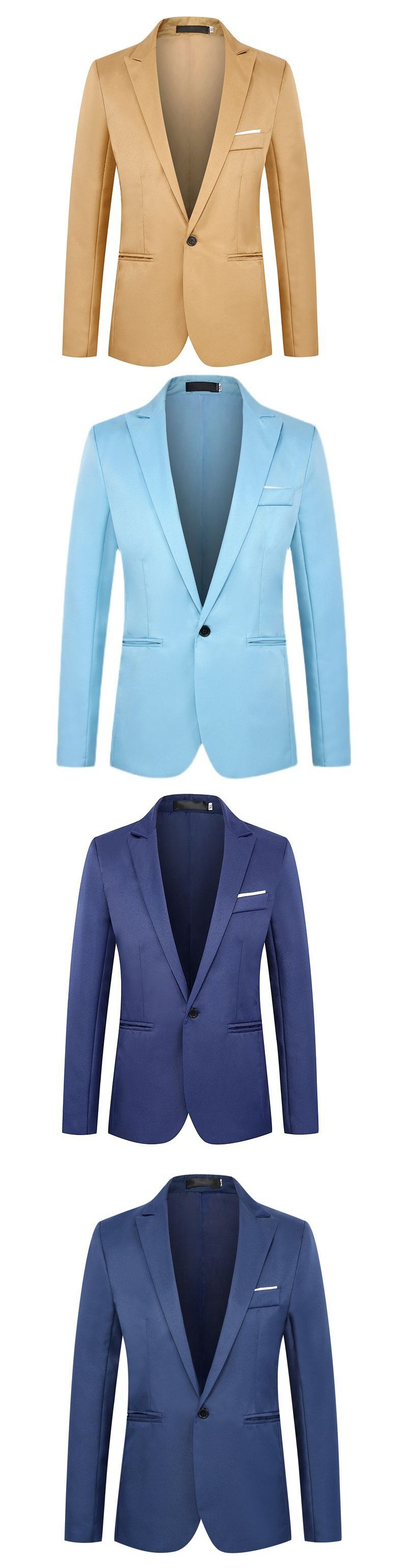 Cappotto slim fit da lavoro formale da uomo sottile primaverile e autunnale in edizione coreana_voghion.com