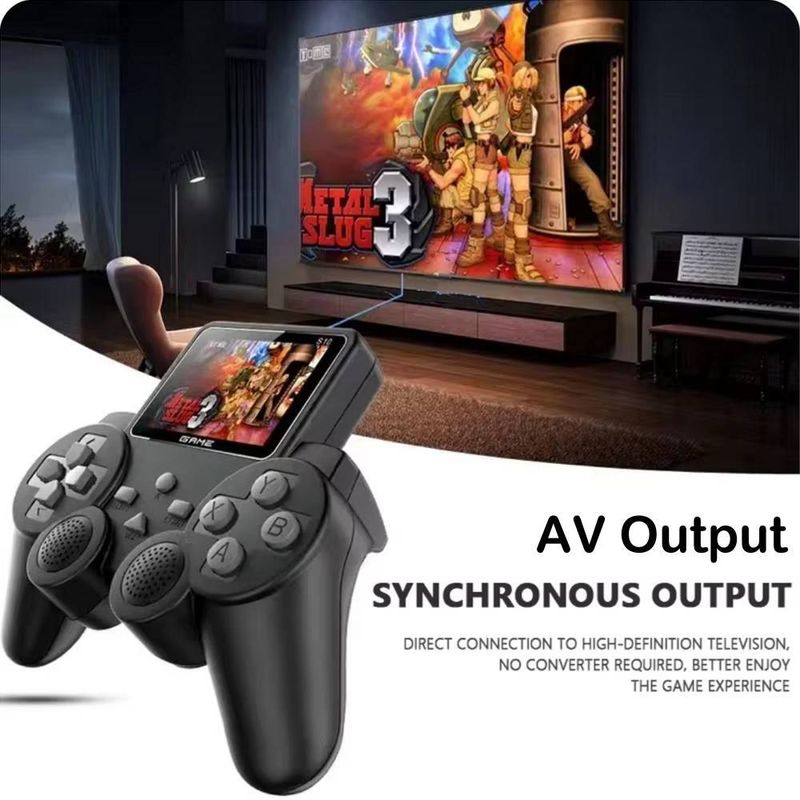 Handheld Retro Videospielkonsole 2,4-Zoll-Bildschirm 520 klassische Spiele Doppelspieler_voghion.com