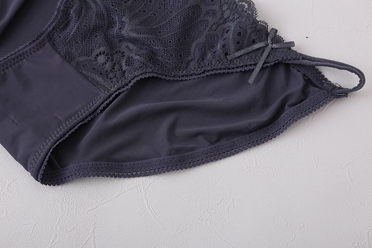Ondergoed Laagbouw naadloze damesslip van ijszijde met geborduurde slip_voghion.com