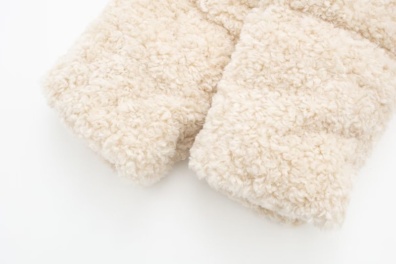 Women's fleece short slim-fit padded jacket jacket_voghion.com