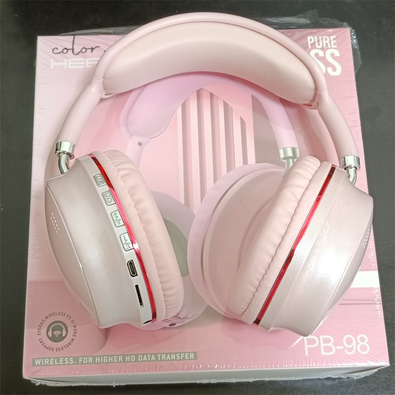 Draadloze Bluetooth gaming-hoofdtelefoon met diepe bas, ruisonderdrukking, speeltijd van meer dan 8 uur, led-lampjes - over-ear comfort voor muziek en gesprekken_voghion.com