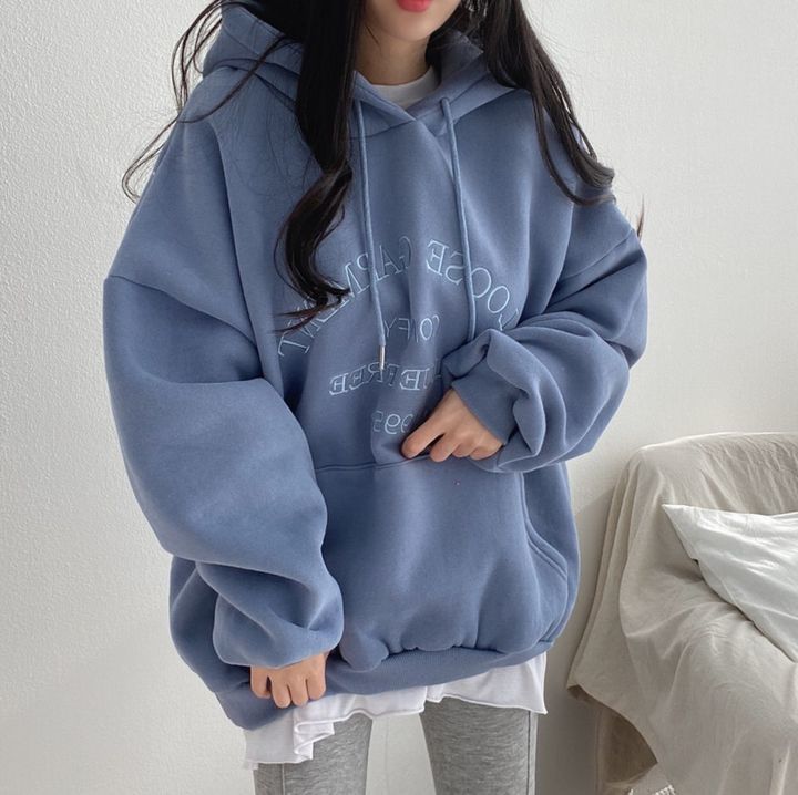 100% velvet thickened high-end fashionable hooded sweatshirt women's warmth, plus size autumn and winter, outerwear for_voghion.com