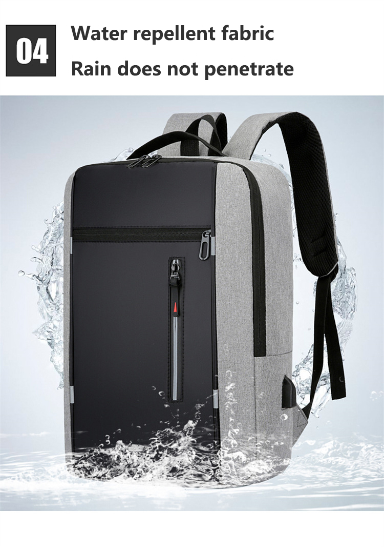 Sac à dos élégant pour hommes USB charge école sac à dos 15.6 pouces sac à dos pour ordinateur portable mâle livre sac sacs à dos étanche hommes sac à dos_voghion.com