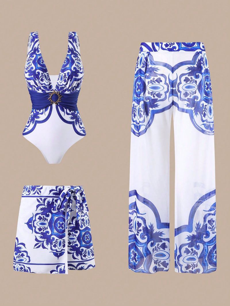 Maillot de bain une pièce sexy pour femme, haute élasticité et dos nu. Maillot de bain confortable et élégant pour la plage et la piscine._voghion.com