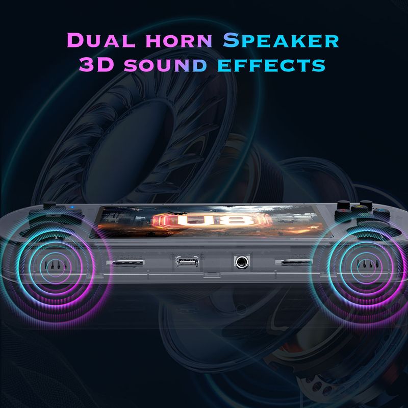 U8 Retro Handheld Game Console - 4.0 Inch IPS Screen, Open Source Linux System, Portable Gaming Device For Classic Games_voghion.com