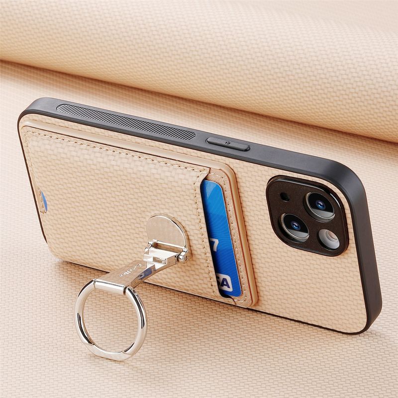 TechGlobe Compatible With Samsung S25 Hardware Ring Multi-angle Card Holder Phone A06/A16/A25/A36/A55 Protective Case_voghion.com