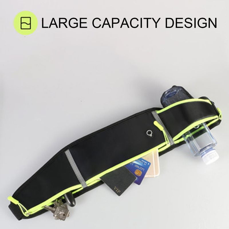 Lihanbao midjeväska Multi-användning vattentät Oxford tyg justerbar headset hål bältesväska för sport_voghion.com