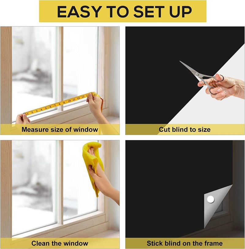 portable full blackout curtains diy travel temporary punch free paste nursery curtains_voghion.com