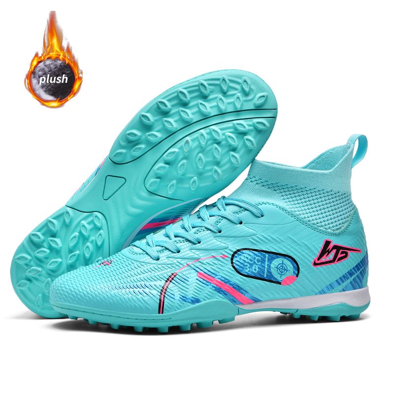 Scarpe da calcio per ragazzi in caldo cotone con punte lunghe e rotte_voghion.com