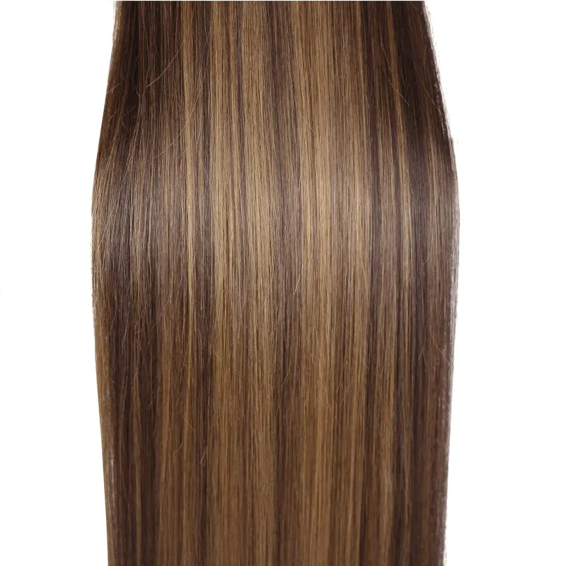 P4/27 Coda di cavallo liscia con coulisse, 100 g, 16-26 pollici, capelli umani brasiliani Remy, ciuffi spessi in extension per donne_voghion.com