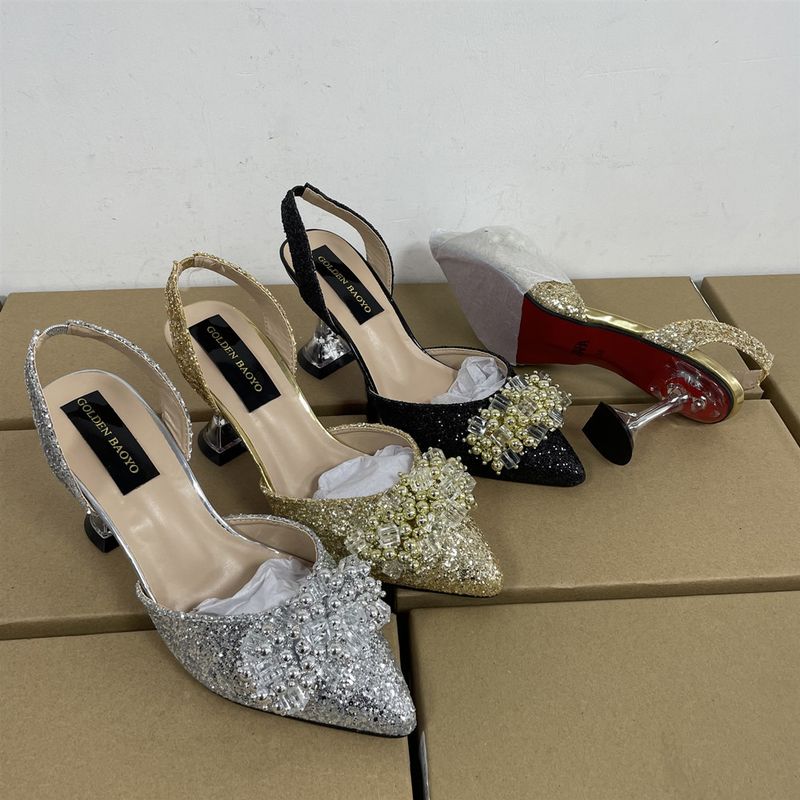 Scarpe da donna con punta a punta e tacco alto a spillo, sandali da donna vuoti_voghion.com