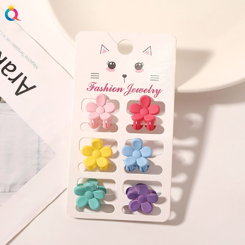 Fermaglio per capelli piccolo alla moda color caramella Morandi, confezione da sei, mini accessori per capelli_voghion.com