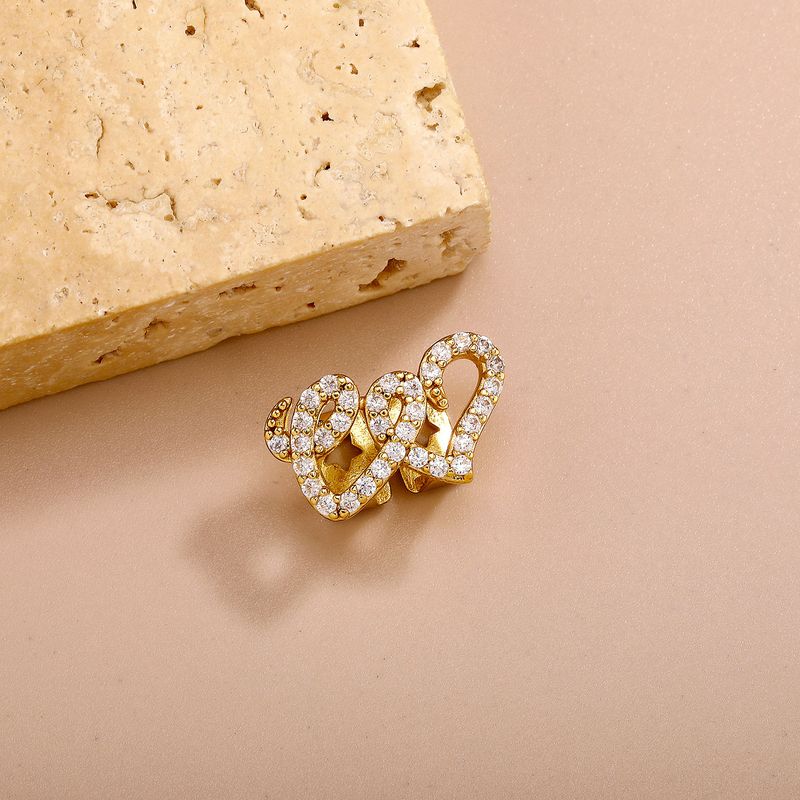 Griglie per denti Hip Hop con doppio cuore in zirconia, placcate con pietre di zirconia cubica, per uomini e donne - Griglie alla moda per feste e occasioni speciali_voghion.com