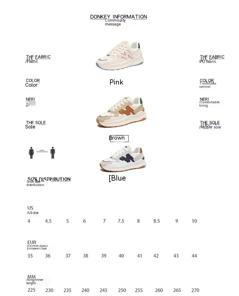 Pantofi sport și de alergare Forrest Gump cu talpă groasă, versiunea coreeană, primăvara/vara 2024, pentru studente, pantofi de zi cu zi pentru tătici_voghion.com