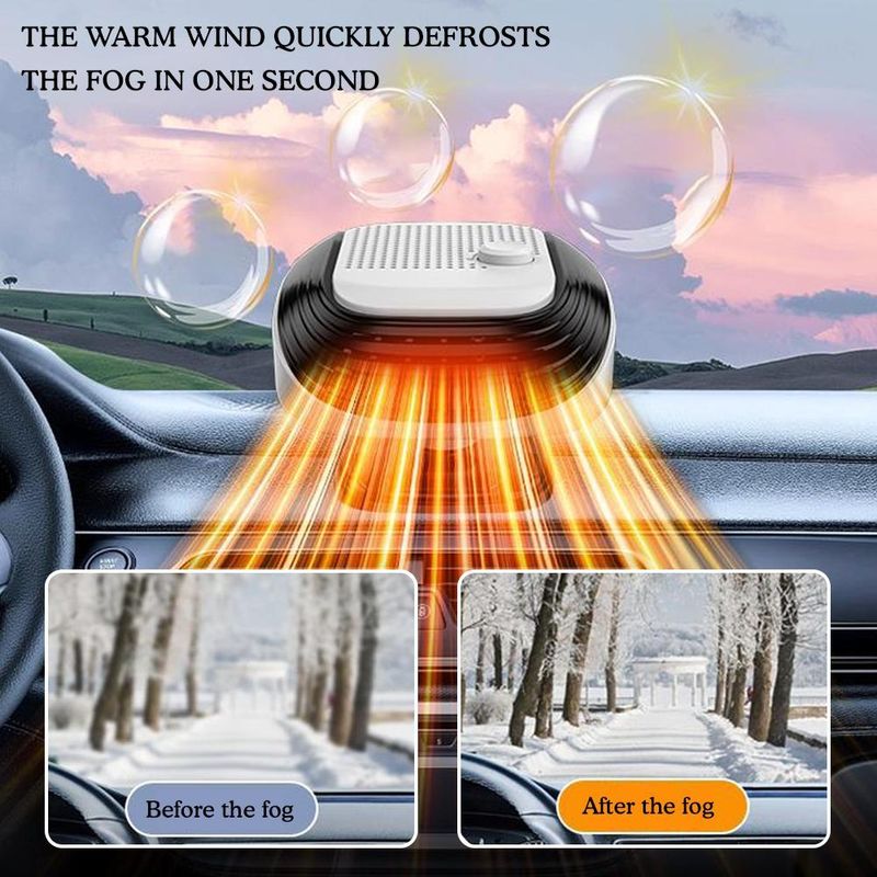 360° Rotating Bracket 12v 500w Heater Thermal Switch Defroster Electric Windshield Heating Car Coog Y2l6_voghion.com