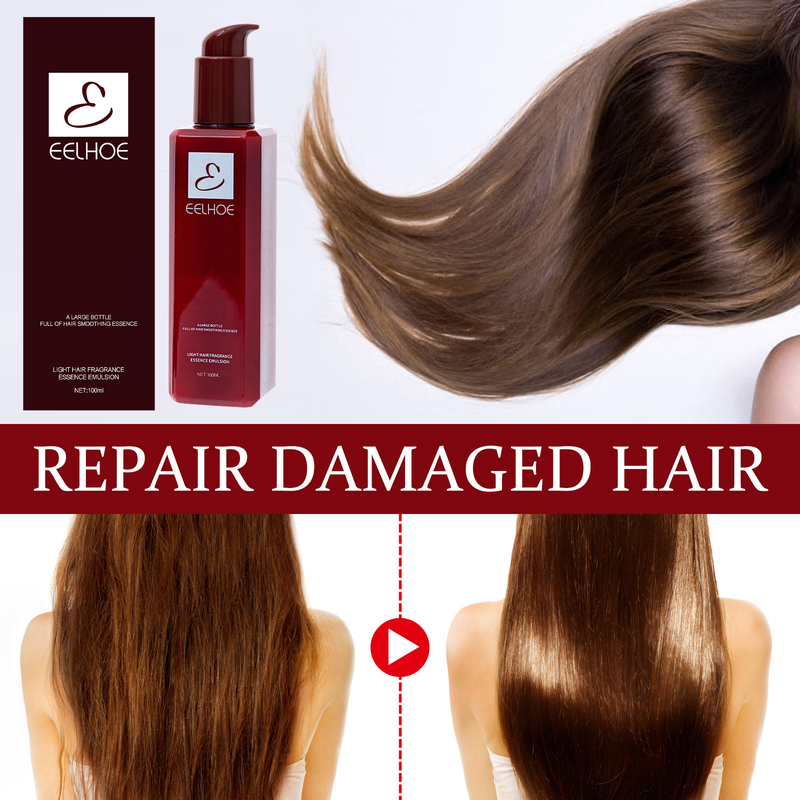 Acondicionador alisador de cabello, tratamiento alisador de queratina, crema acondicionadora sin enjuague, reparación elástica, mascarilla para el cabello suavizante dañado_voghion.com